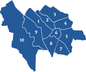 Overzicht van de wijken in Utrecht
