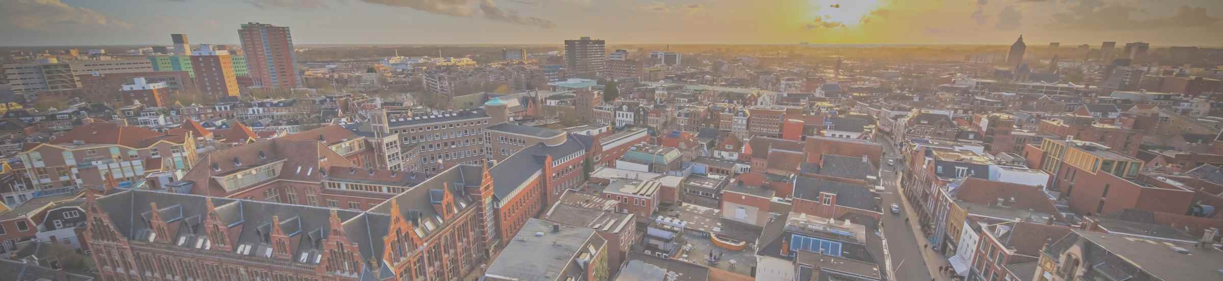 Groningen van boven uitzicht